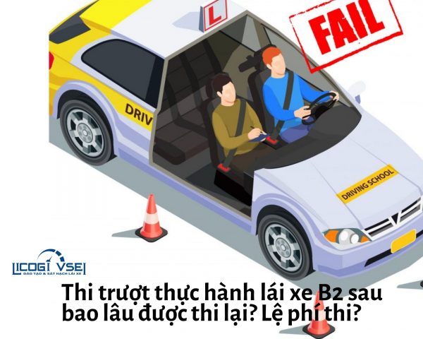 thi rớt thực hành lái xe b2