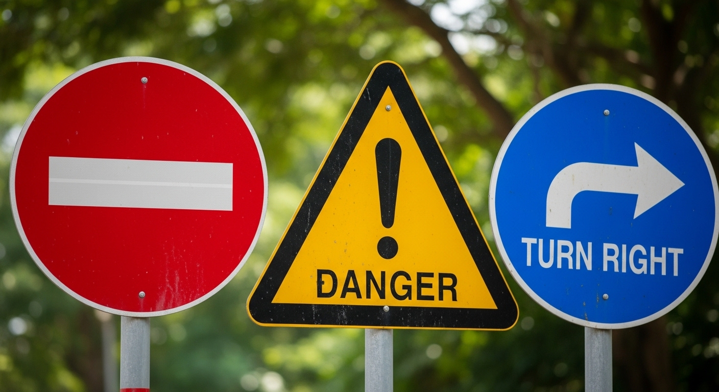 Cận cảnh các biển báo giao thông Việt Nam (biển cấm, nguy hiểm, hiệu lệnh) là kiến thức thiết yếu để tự tin vượt qua phần thi lý thuyết A1 A2 bao nhiêu câu đậu.